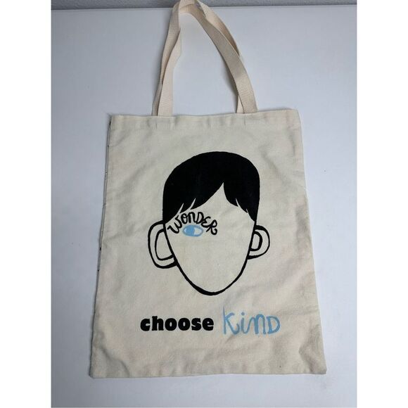 Out Of Print Eye Wonder Choose Kind Tote Bag 17” X 14” EUC - Picture 1 of 7